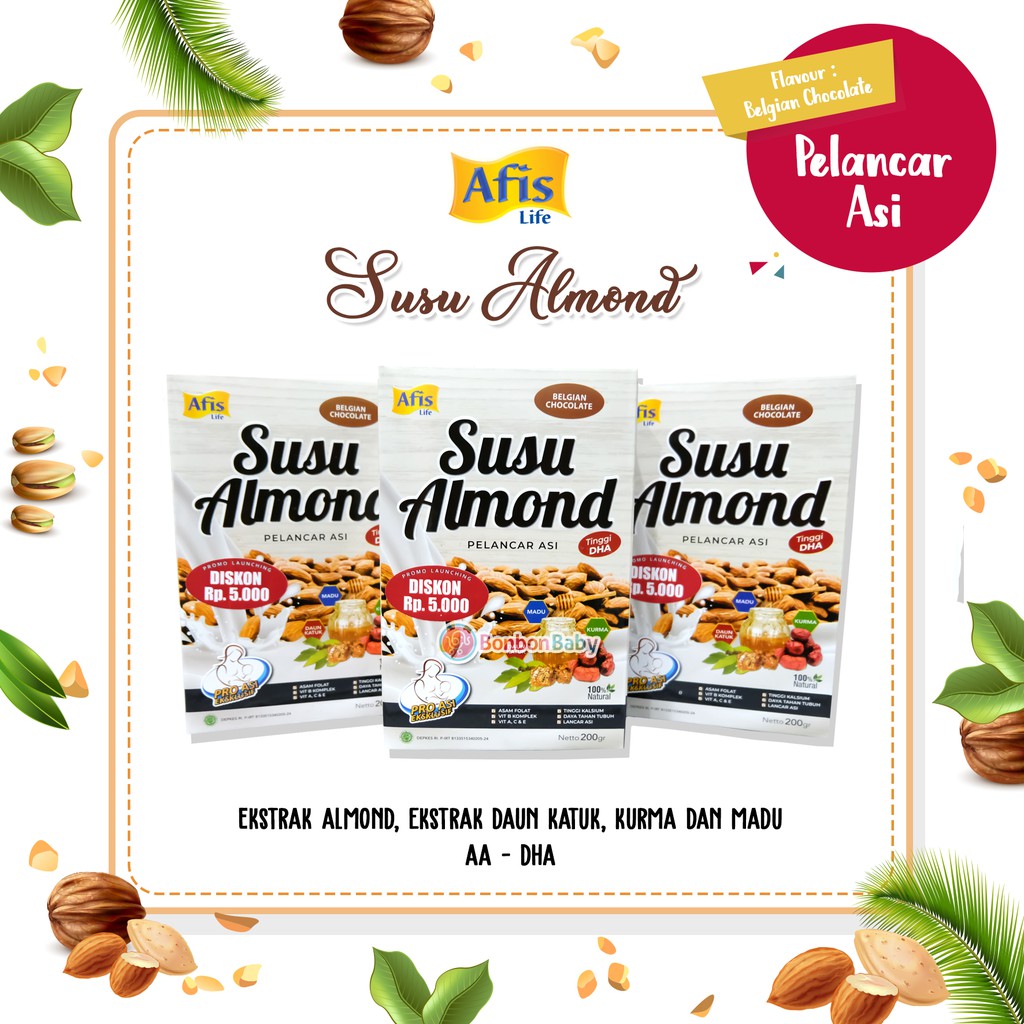 Susu Almond Afis Asi Booster 200gr