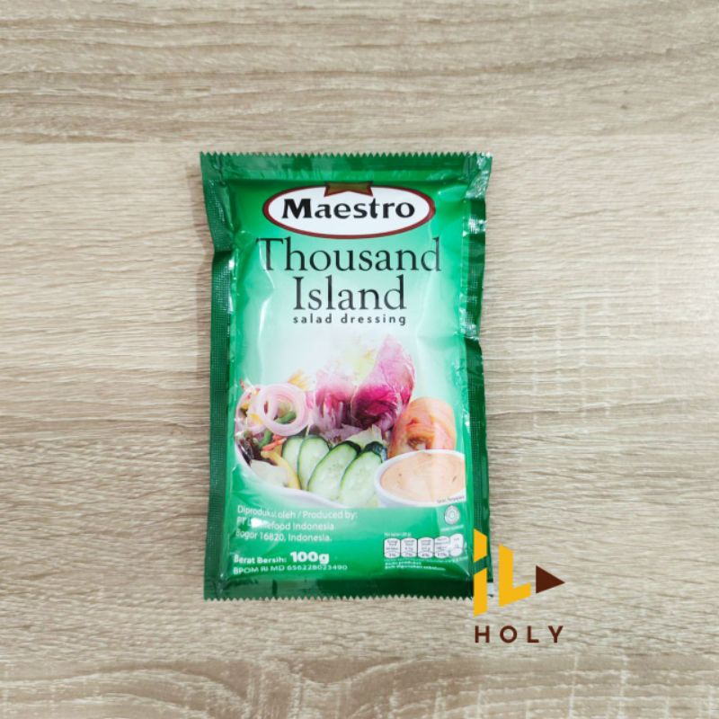 

Maestro Thousand Island Salad Dressing Sachet 100gr / Salad Mayo