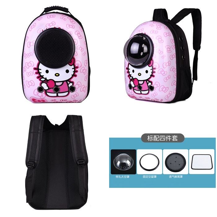 BJ27801 (WAJIB J&amp;T) - BLACK/PINK/RED MINION/HELLOKITTY - TAS RANSEL HEWAN PELIHARAAN TRANSPARAN TAS ANJING KUCING PERJALANAN TRAVEL BAG ASTRONOUT PET BAG WANITA FASHION IMPORT MODIS ELEGAN TERMURAH TERLARIS TERBARU BAGSTORE JAKARTA TAS BATAM JT7801 BQ3438