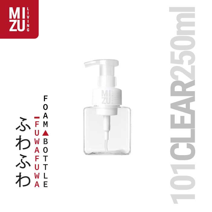 FUWAFUWA PET Refill Pump Bottle Foam Dispenser Refillable Botol Sabun Busa 250ml 450ml 650ml-250ml CLEAR