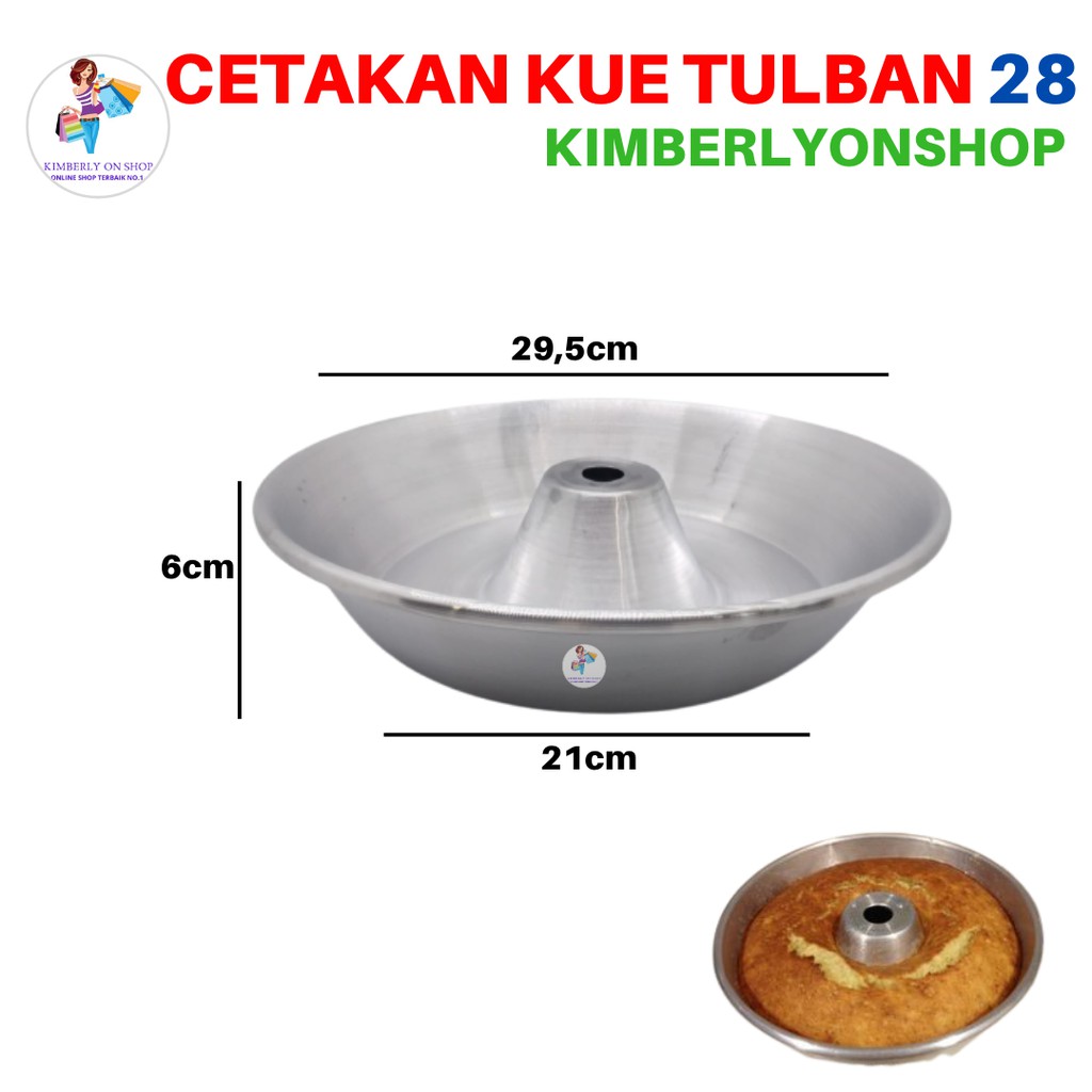 Kimberlyonshop Cetakan Loyang Kue Bolu Tulban Pulde