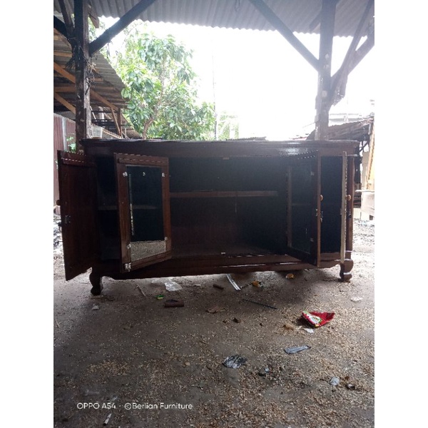 bufet tv datar jati berkualitas