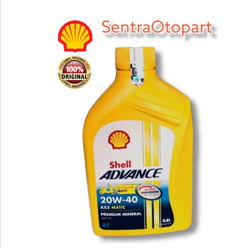 Oli shell ax5 scooter matic  20w40 800 ml