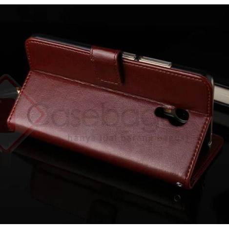 [Free SG] Elegant Retro Leather Flip Case Cover - Meizu M3 Note