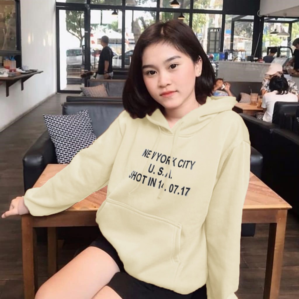 Outfit Sweater Hoodie New York City Trendy Pria Wanita Unisex / Sweater Hoodie Tebal Terbaru Premium Quality