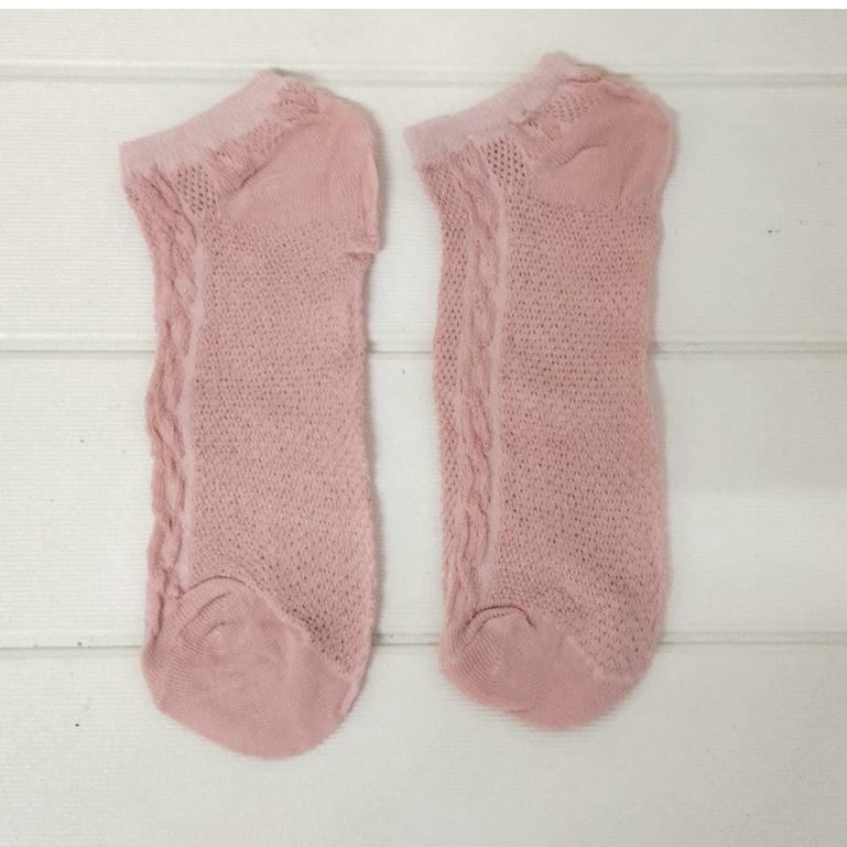 ✧YUKSHOPING✧ Kaos Kaki Polos Semata Kaki / Kaos Kaki Ankle Cute / Socks / Short Socks/ Sepatu R108 R568 KK006-MOTIF 5 PINK