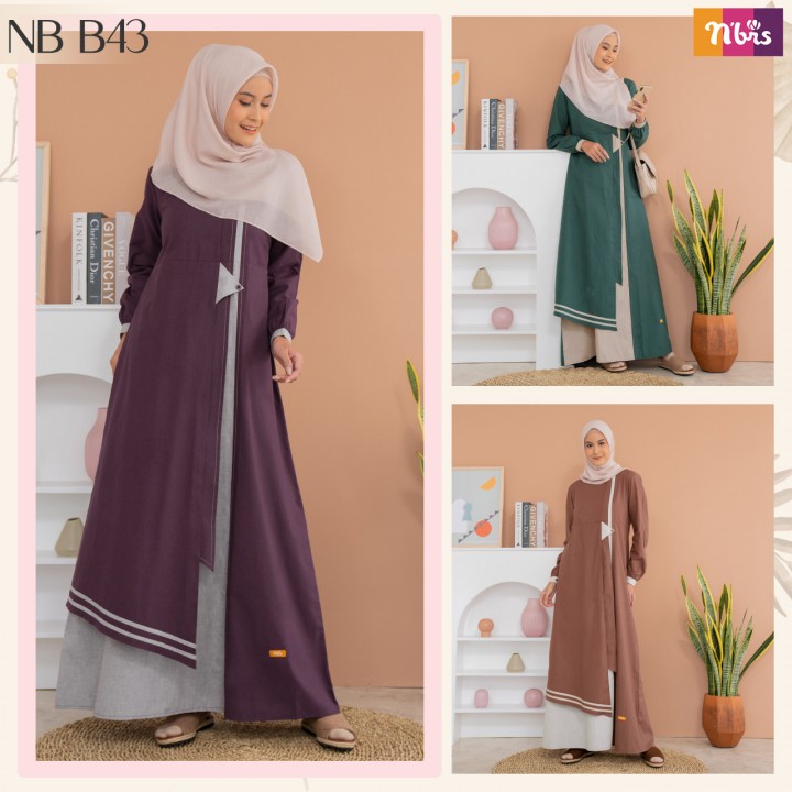 GAMIS SYARI NB B43 NIBRAS TERBARU