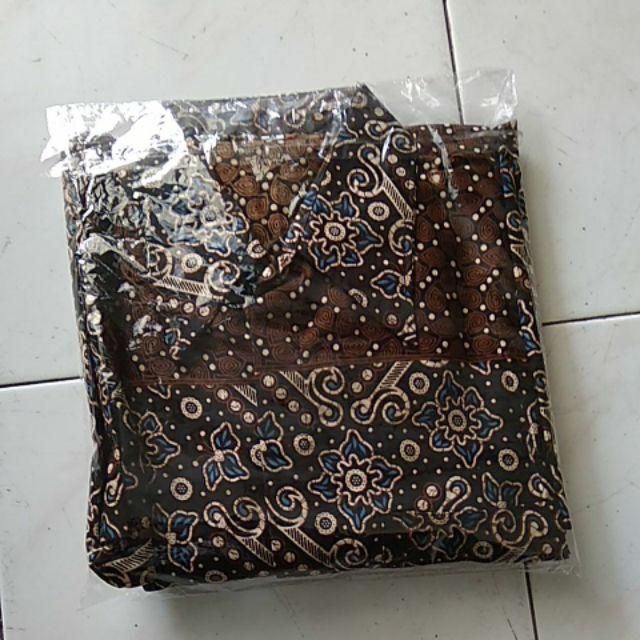Kemeja Batik Lengan Panjang 67 Risna Batik Hrb026 Belanja Batik Beli Batik Seno Sogan Manggar Bakung