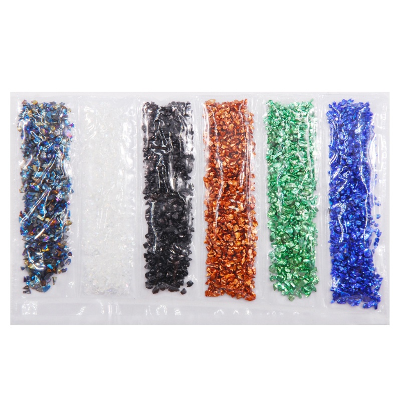 SIY  3D Crushed Glass Stones Charm Small Glitter Rhinestone DIY Nail Art Decoration