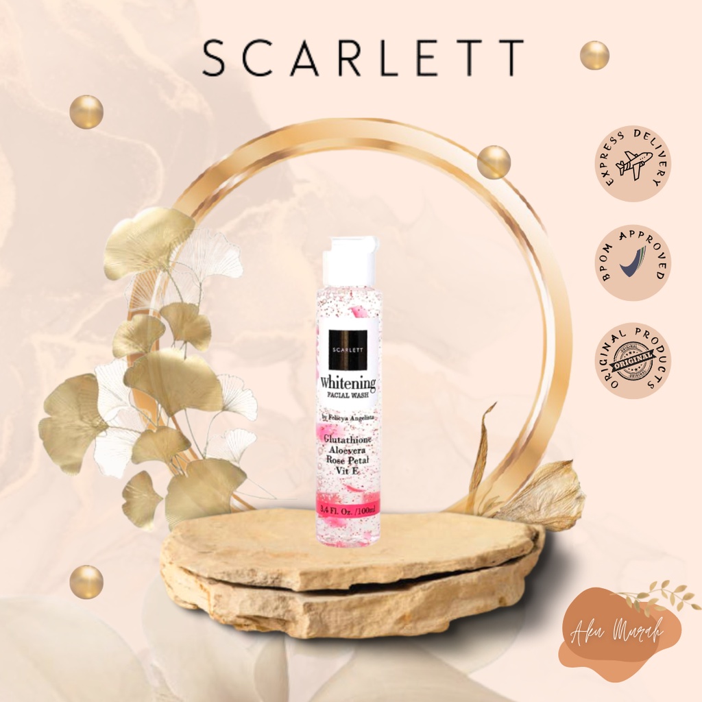 ✨ AKU MURAH ✨Scarlett Whitening Facial Wash