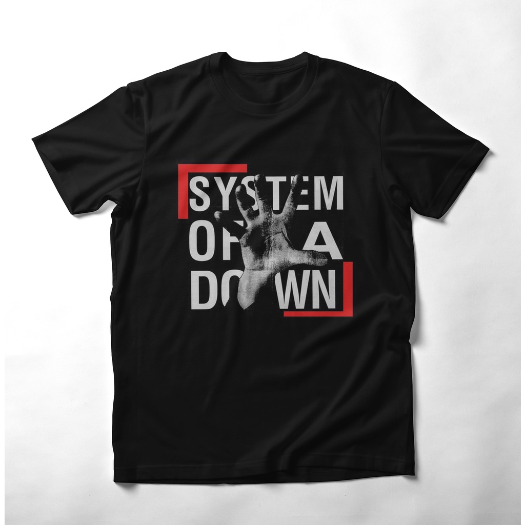 KAOS LENGAN PENDEK SYSTEM OF A DOWN. KAOS MUSIC ORIGINAL. KAOS PRIA. KAOS DISTRO