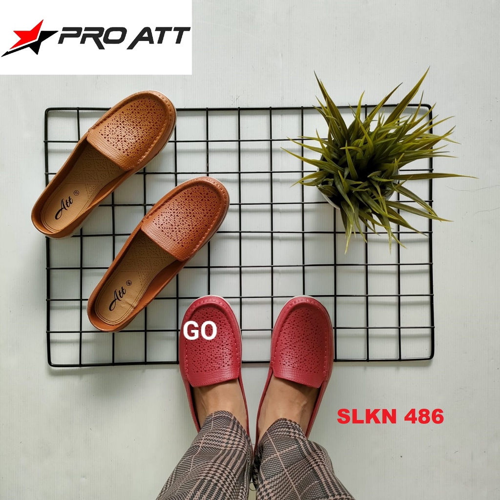 BB ATT NSLK &amp; SLKN Sepatu Sandal Karet Slip On Sepatu Cewek Anti Air Empuk Tidak Lecet Ringan