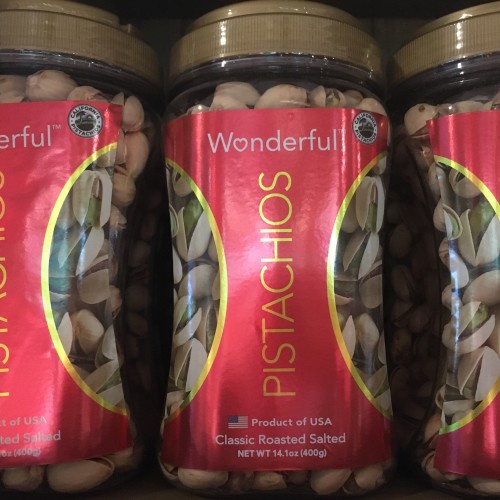 

Wonderful Pistachios salted 400gr