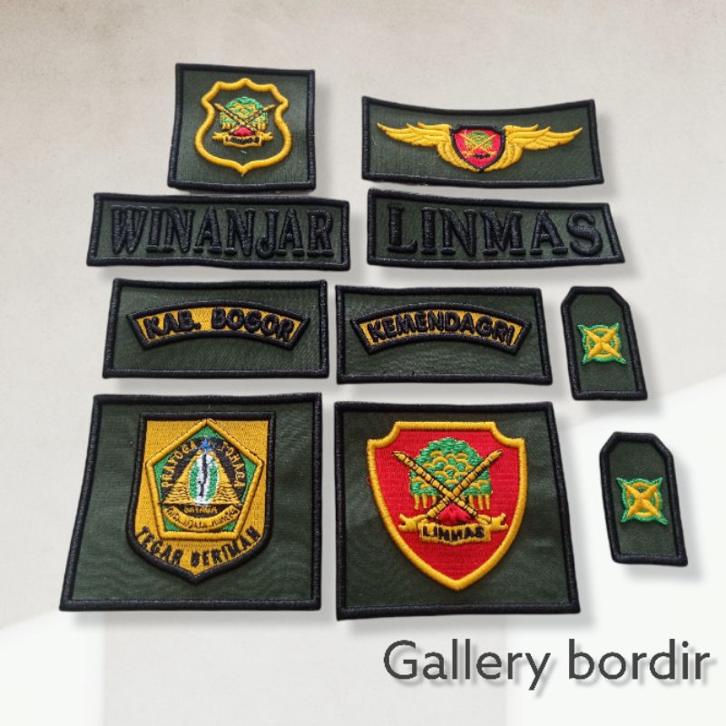 bordir linmas timbul TERBARU  TERLARIS  BISA REQUEST