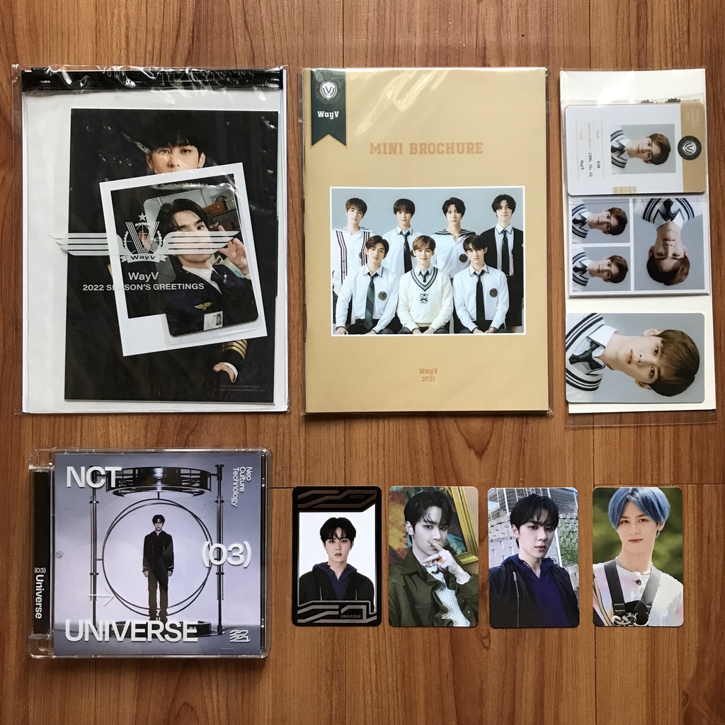 kun : flipbook wayvision, photobook album universe | wayv way vision 2022 photocard pc nct