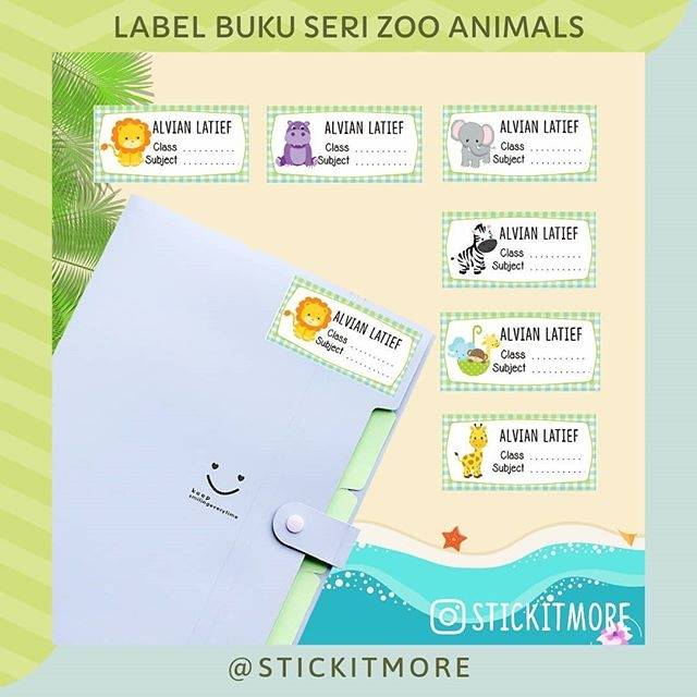

Label Buku Zoo Animals