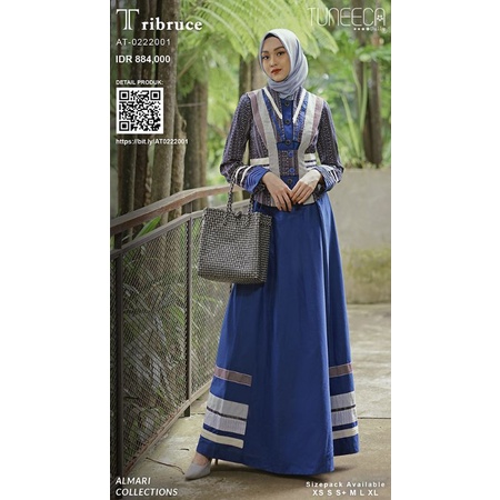 Almari Tuneeca AT-0222001 Arcadia Diskon Sale Promo Gamis Long Dress