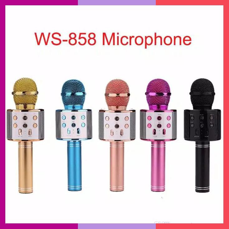 Wster Mic Karaoke Mikrofon Wireless Bluetooth Mic Ws 858 Ws858 Smule