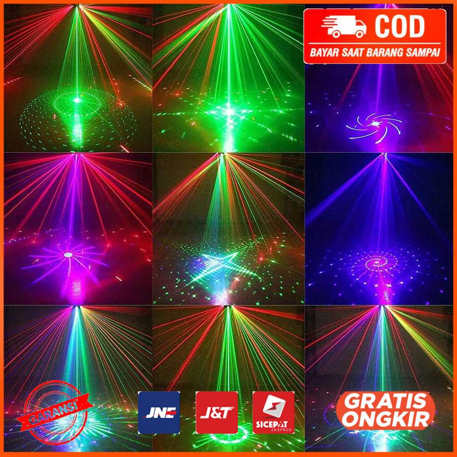 Lampu Sorot Panggung Disco Beam Laser RGB DMX 15 Eye - AL15E