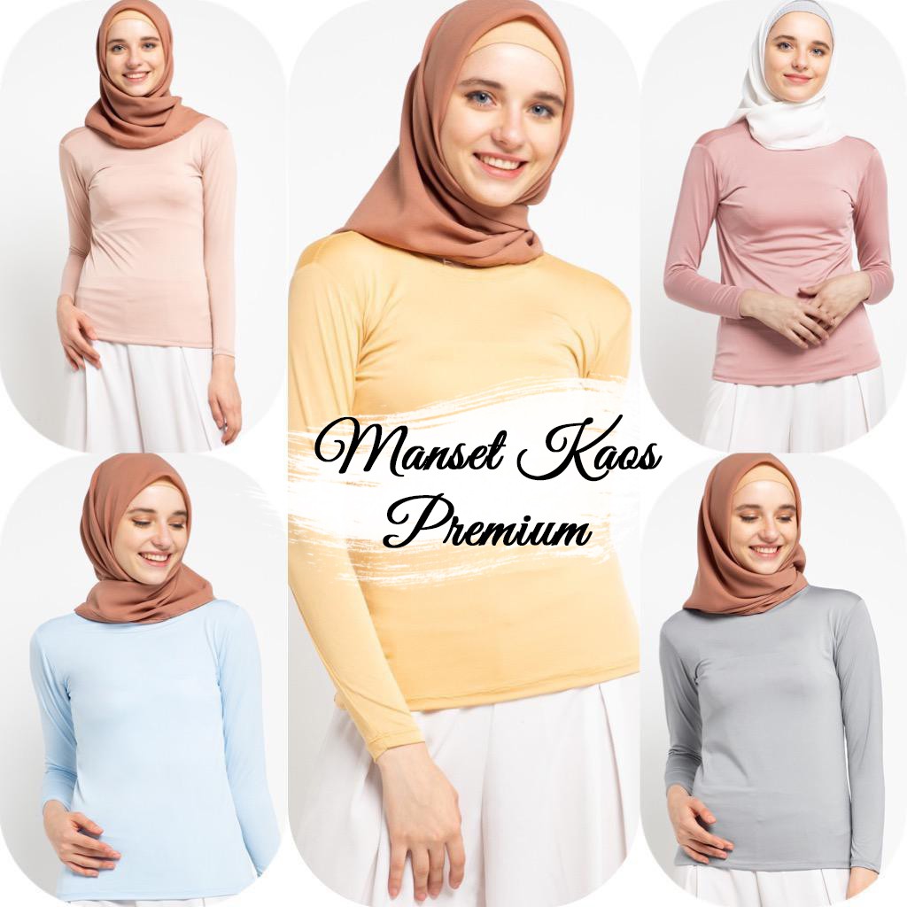 AV - MANSET LENGAN PANJANG KERAH TURTLE KAOS PREMIUM