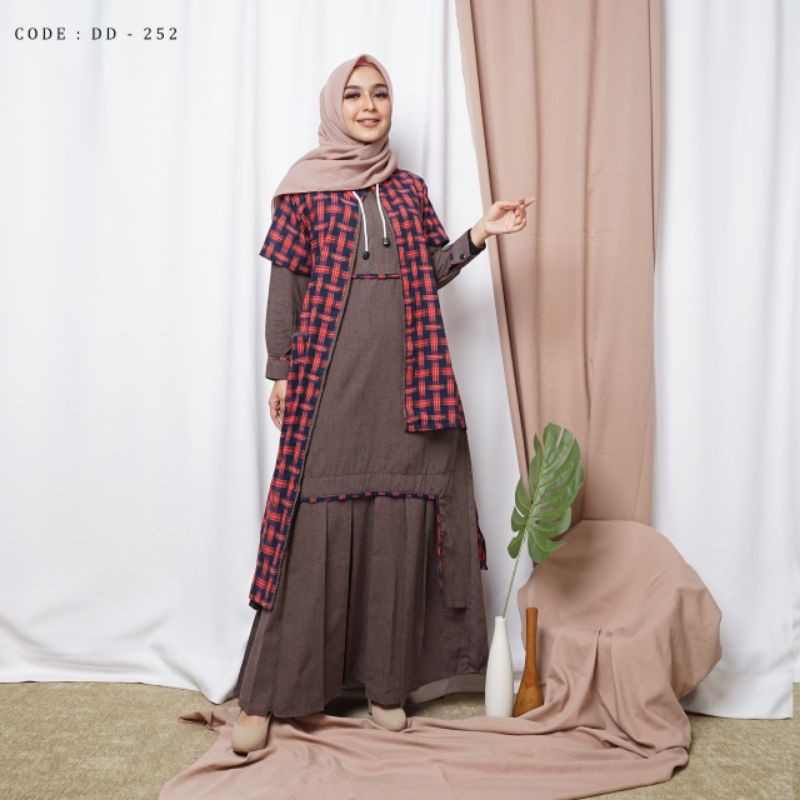 GAMIS SET OUTER FLANEL PREMIUM