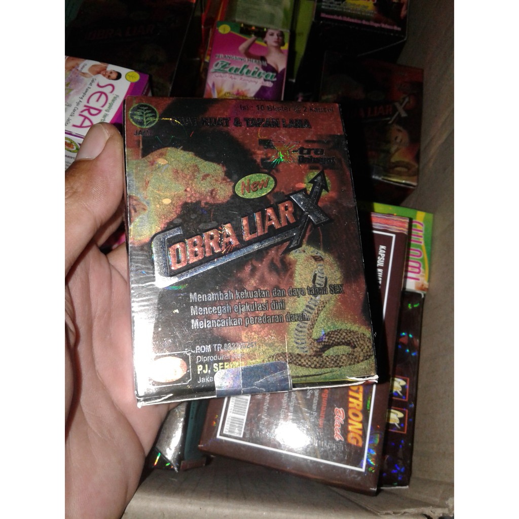 PAKET 10 BOX KAPSUL COBRA LIAR KAPSUL STAMINA JAMU KUAT OBAT KUAT ORIGINAL