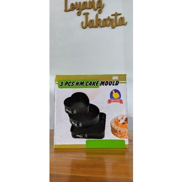 3 Pcs HM Cake Mould l