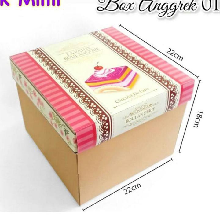 

Hot Item Dus Box Kue Tart 22cm ,,