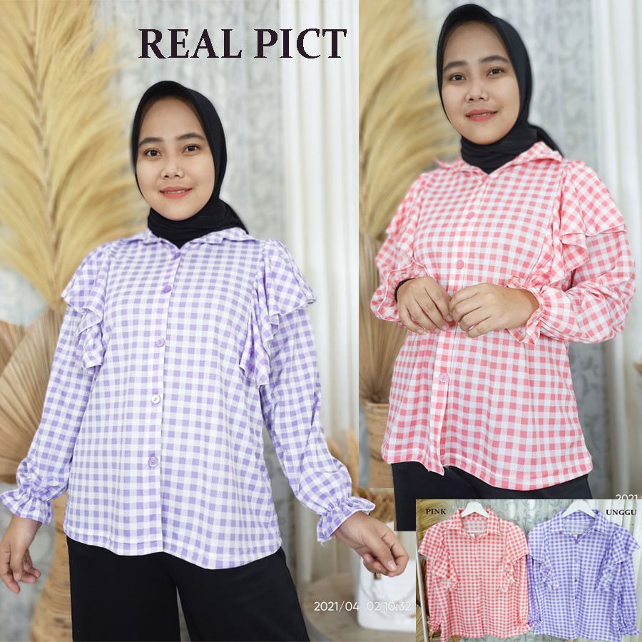 BAJU WANITA KEMEJA KOREA GL FASHION