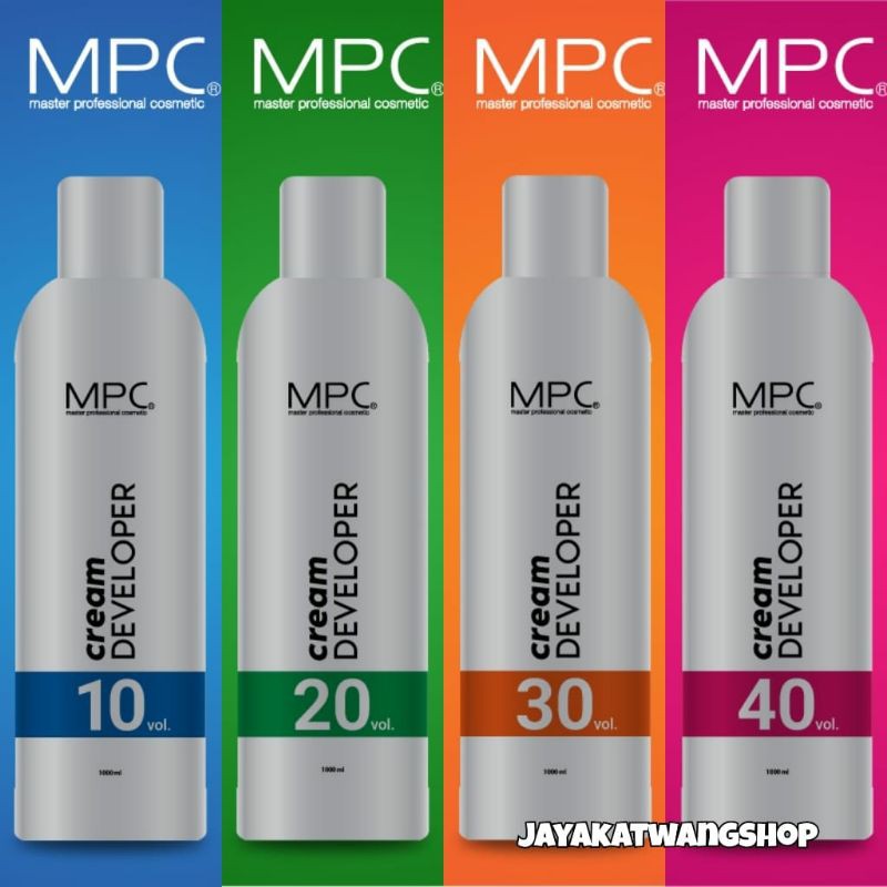 MPC Cream Developer / PEROXIDE 1000ML 10 vol 3% / 20 vol 6% / 30 vol 9% / 40 vol 12%