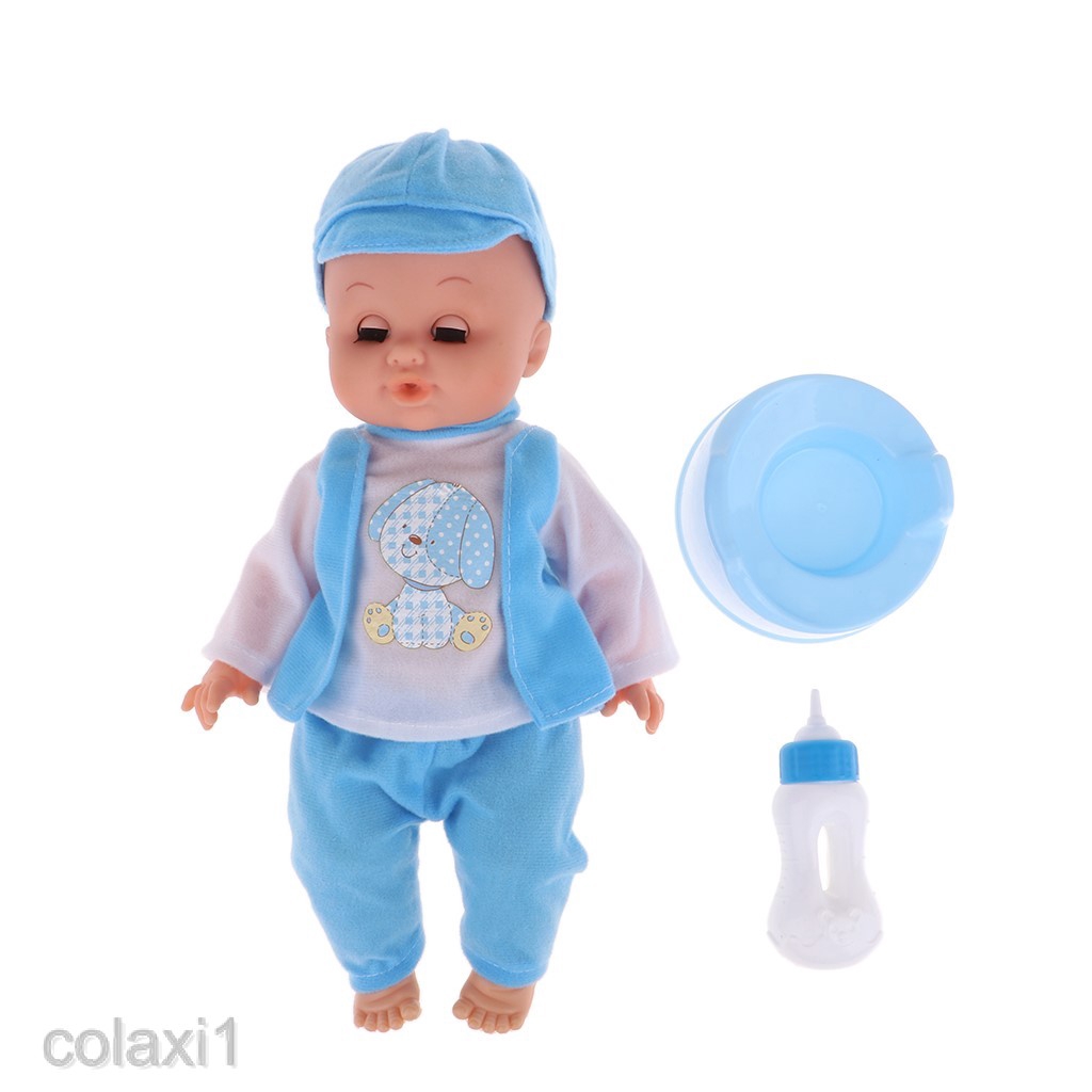 baby boy doll with bottle