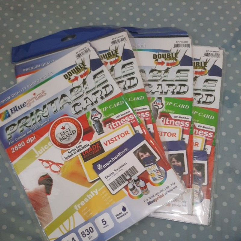 

Printable card kertas pvc blueprint card bahan Id card