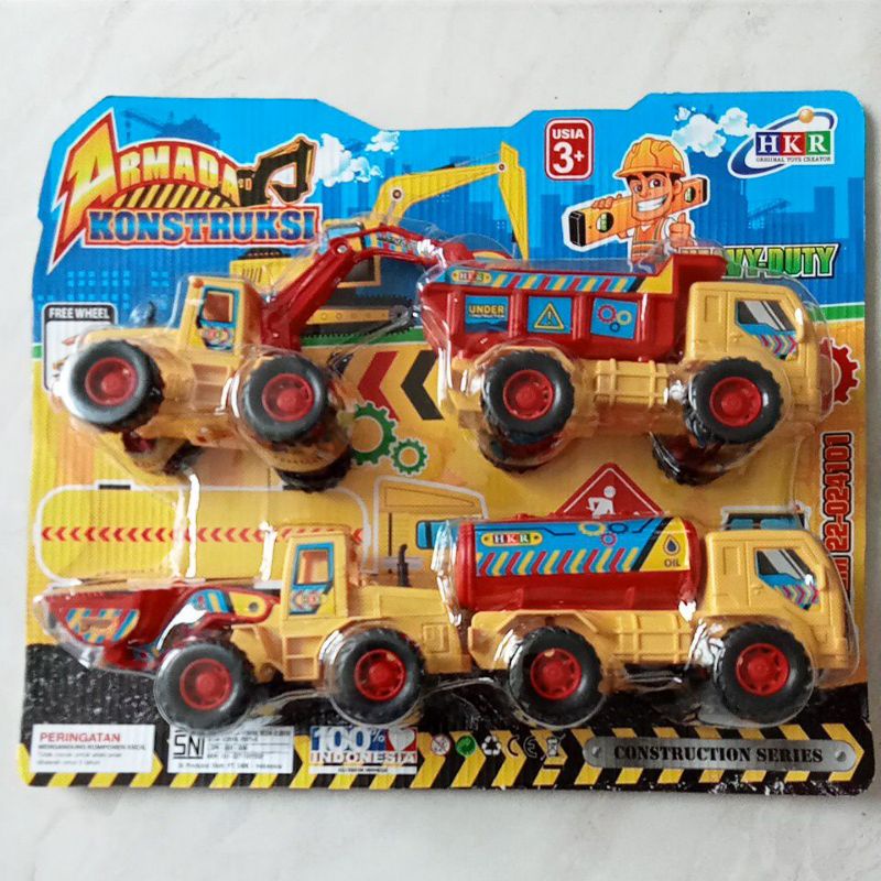 Mainan Truck Construksi isi 4 PC bundle 22-024102B KGP-70FW