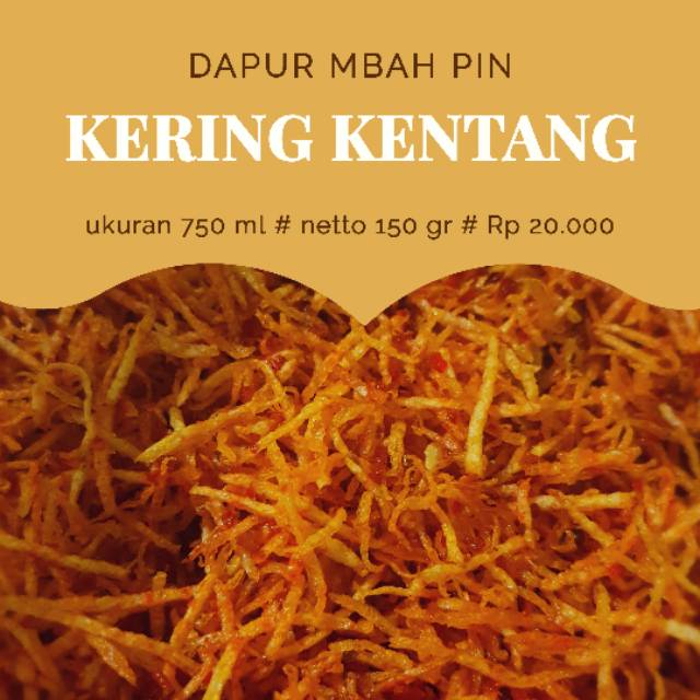 

KERING KENTANG # KENTANG MUSTOFA # PRE-ORDER DIKIRIM 14 MEI 2020