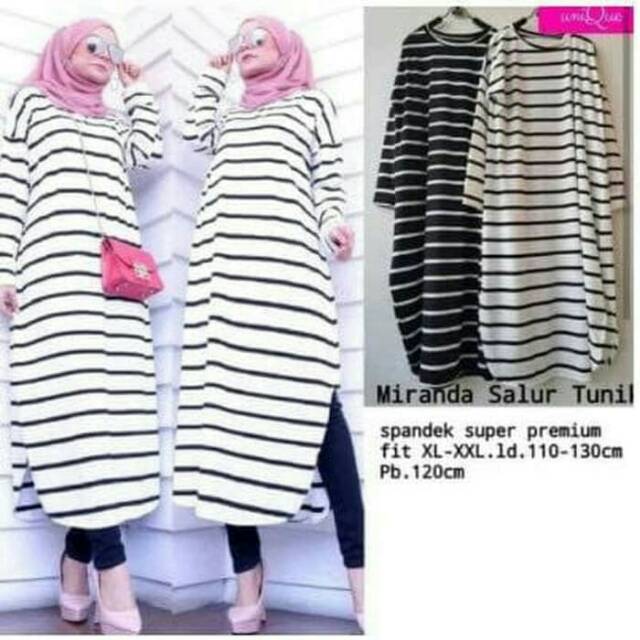 TUNIK blues drees wanita ori