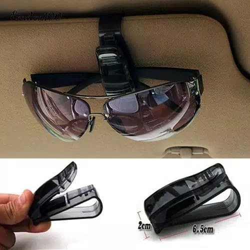 Gantungan Kacamata Mobil Klip Sun Visor Car Sunglasses Clip Holder