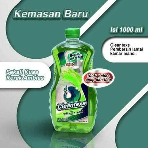 CLEAN TEXS PEMBERSIH PORCELEN KEMASAN BARU 1000ML KARYA BAGUS BERMANFAAT MURAH