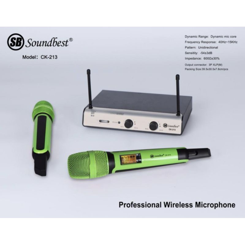 MIC WIRELESS SOUNDBEST CK 213 HANDLE ORIGINAL