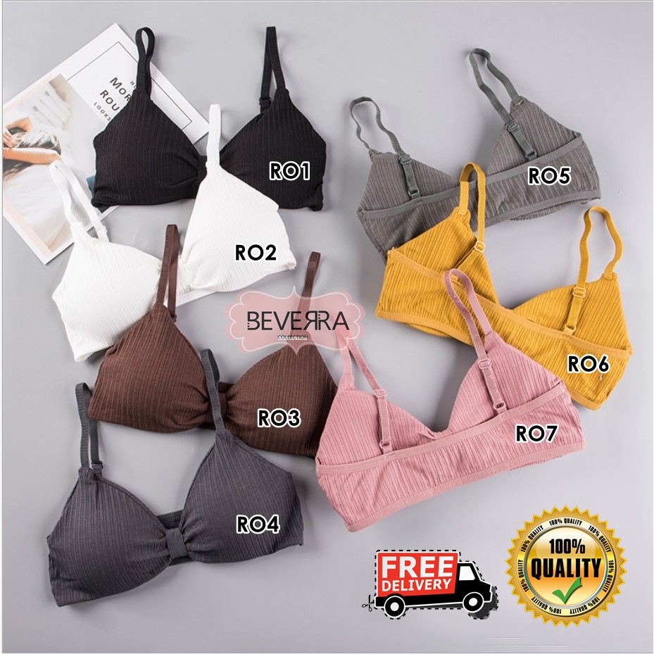 COD RO Bra Wanita Tanpa Kawat Katun Pakaian Dalam COD RO Bra Wanita Tanpa Kawat Katun Pakaian Dalam