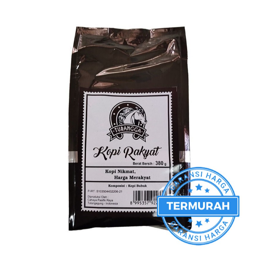 

KOPI Robusta Kopi RAKYAT TURANGGA 380 gr Bubuk Kopi Hitam Halus KHAS TULUNGAGUNG