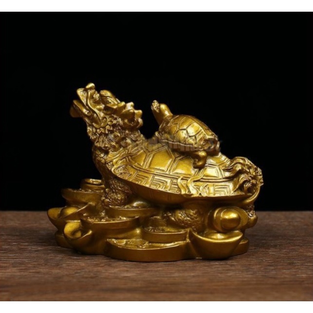 FengShui patung Naga Kura-Kura Gold