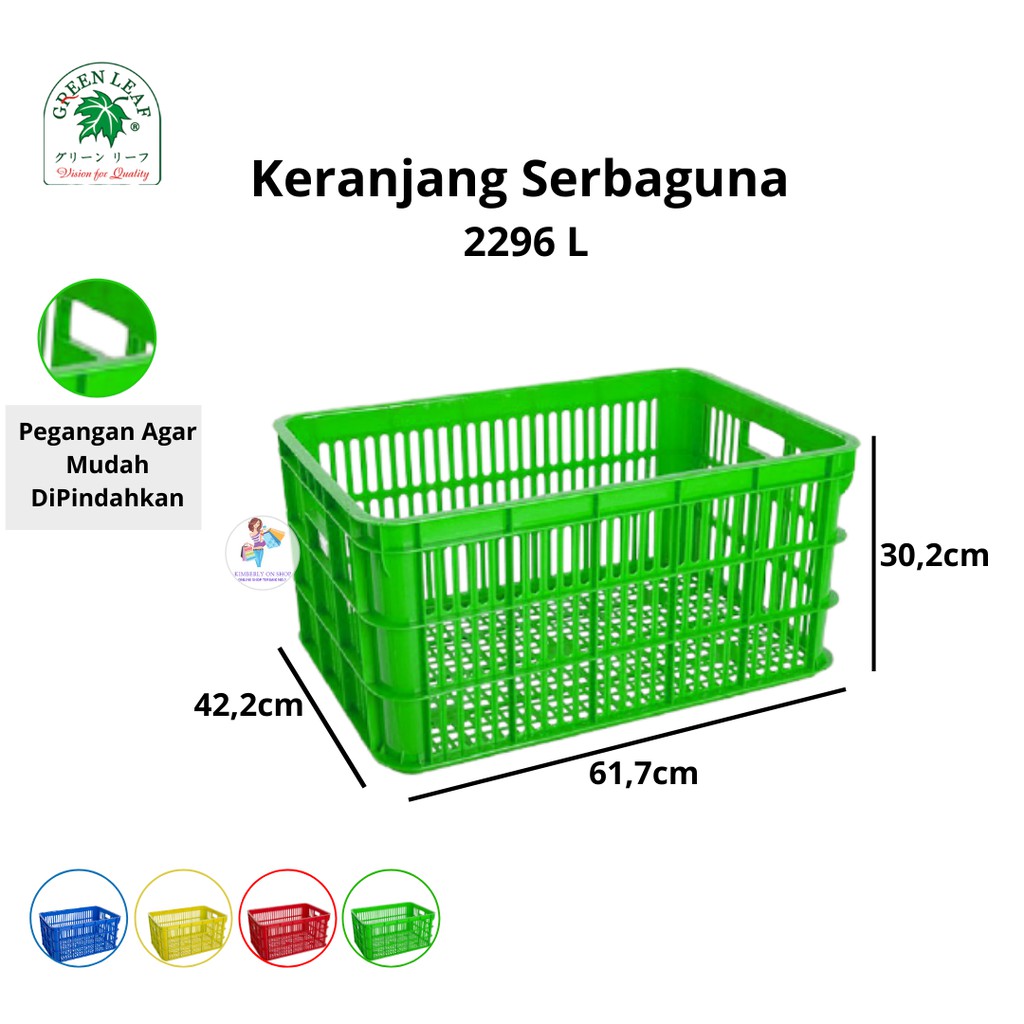 Green Leaf Container / Keranjang Industri Lubang 2296 L