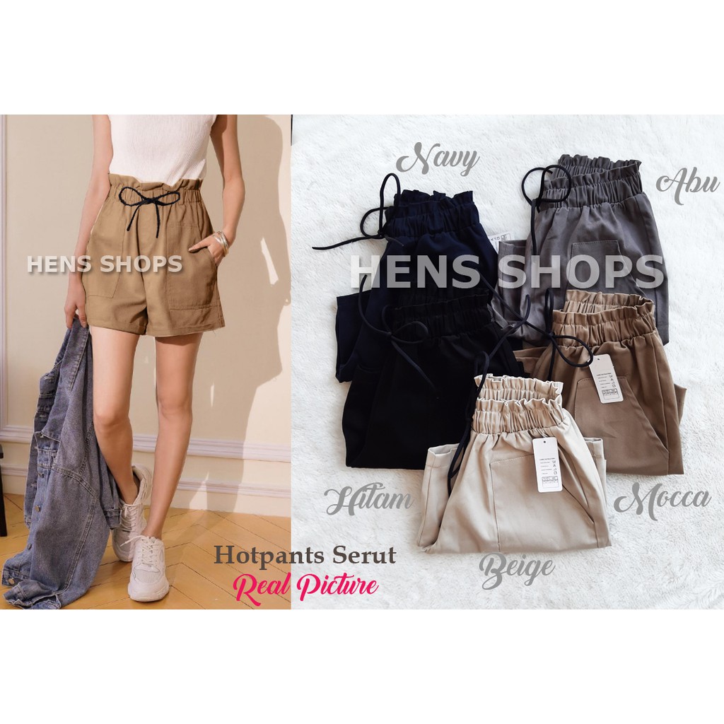 CELANA HOTPANTS SERUT TWILL STANDART DAN JUMBO