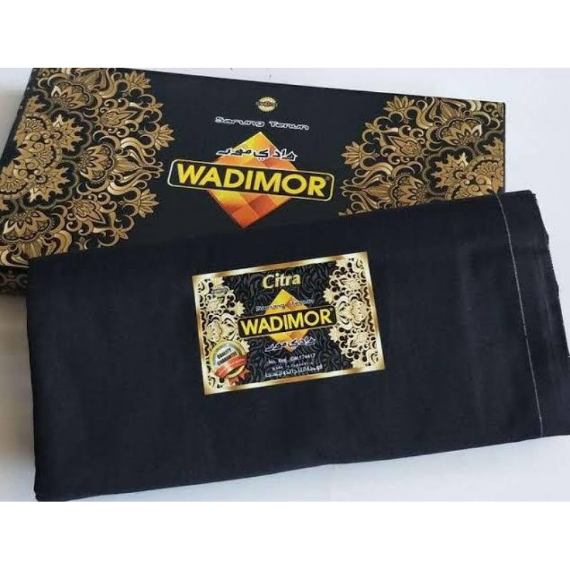 Sarung Polos Hitam Wadimor/ Sarung Wadimor Polos Hitam/ Sarung Wadimor Polos Putih
