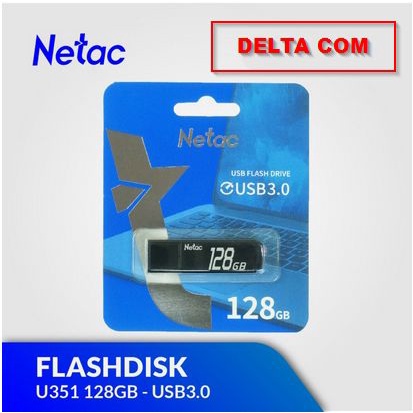 Flashdisk 128GB NETAC U351 USB3.0 NT03U351N-128G-30BK