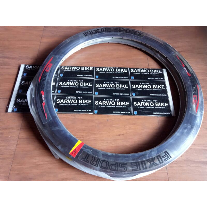 Hitam kosong velg rim 700c 6cm 36h alumunium fixie roadbike  harga satuan