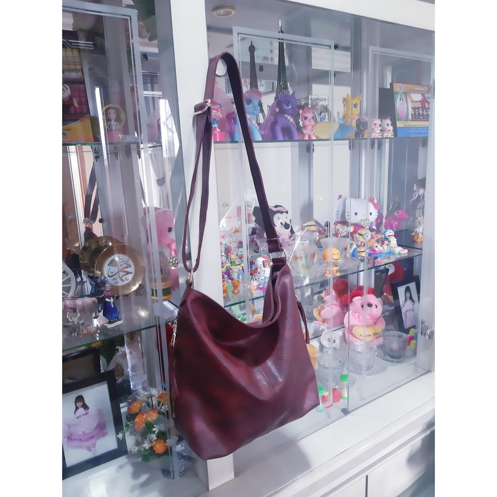 Shelina Shoulder Bag / Tas Wanita Hobo 2 kantong