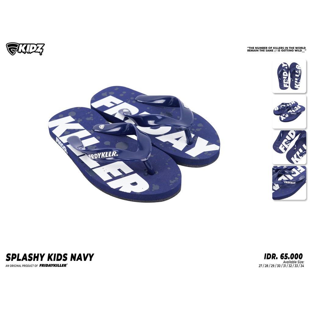 SANDAL ANAK ANAK FRIDAY KILLER | SPLASHY KIDS NVY