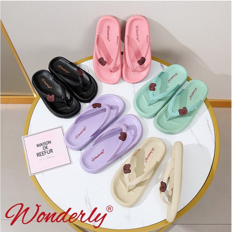 M2288 TG Sandal Jepit Bear Flat Anak Perempuan Wonderly Sendal Jepit Cewek Bear