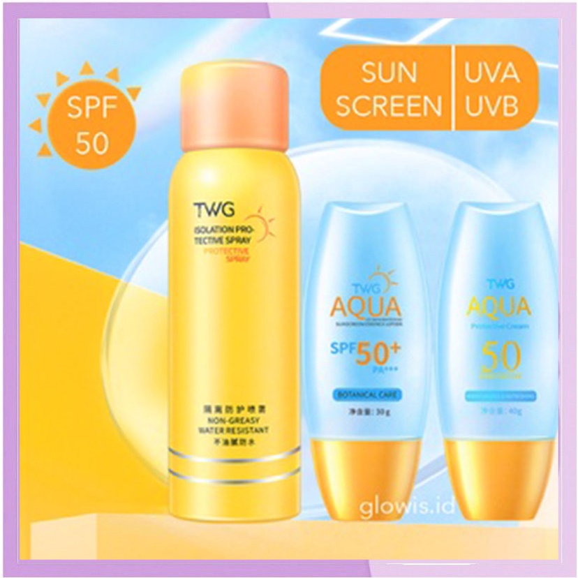 TWG SPF 50 Sun Screen Spray Sun Block Durable 150ml XX073